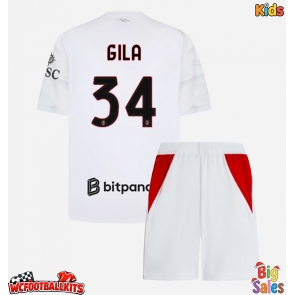 AC Milan Mario Gila #34 Replica Away Stadium Kit for Kids 2026-27 Short Sleeve (+ pants)